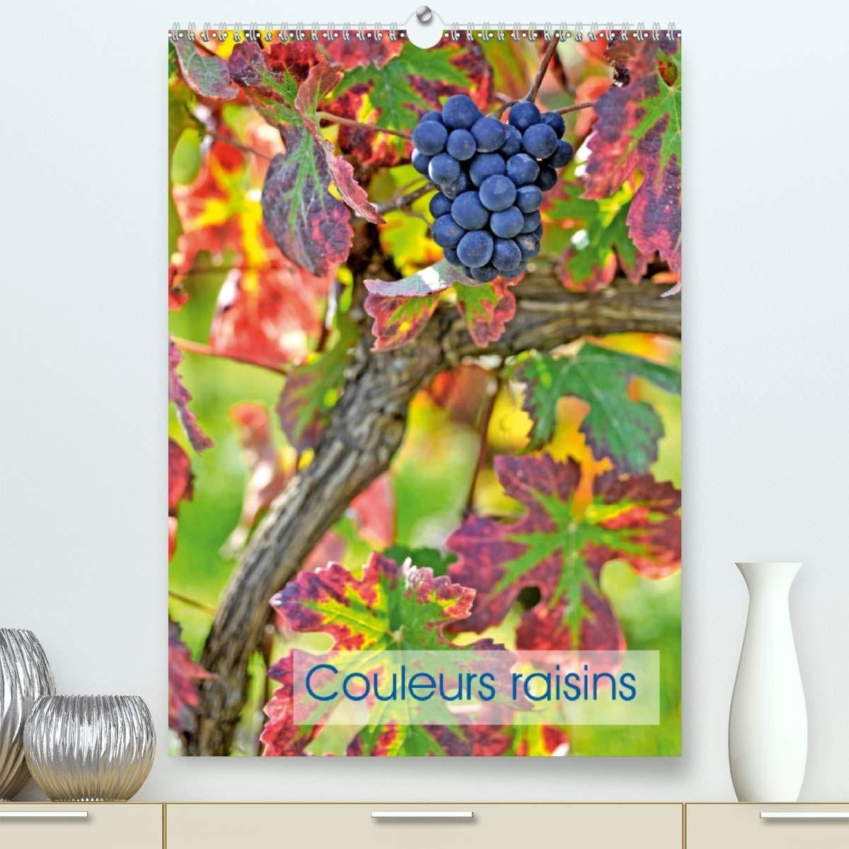 Wandkalender Couleurs Raisins 2020 met foto van hoge kwaliteit voor volwassenen