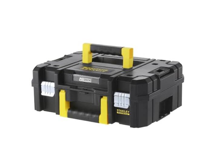 STANLEY FMST1-71966 Mallette Tstak/PRO-STACK Gamme FATMAX - Résistant - Corps Polypropylène - Attaches Métalliques Anticorrosion - Plateau Mousse Modulable
