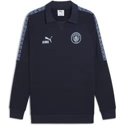 Puma, Herren, Sportshirt, MCFC KING Drill Top (L), Blau