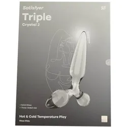 Satisfyer, Dildo, Triple Crystal 2 Weisser Dildo 1Un