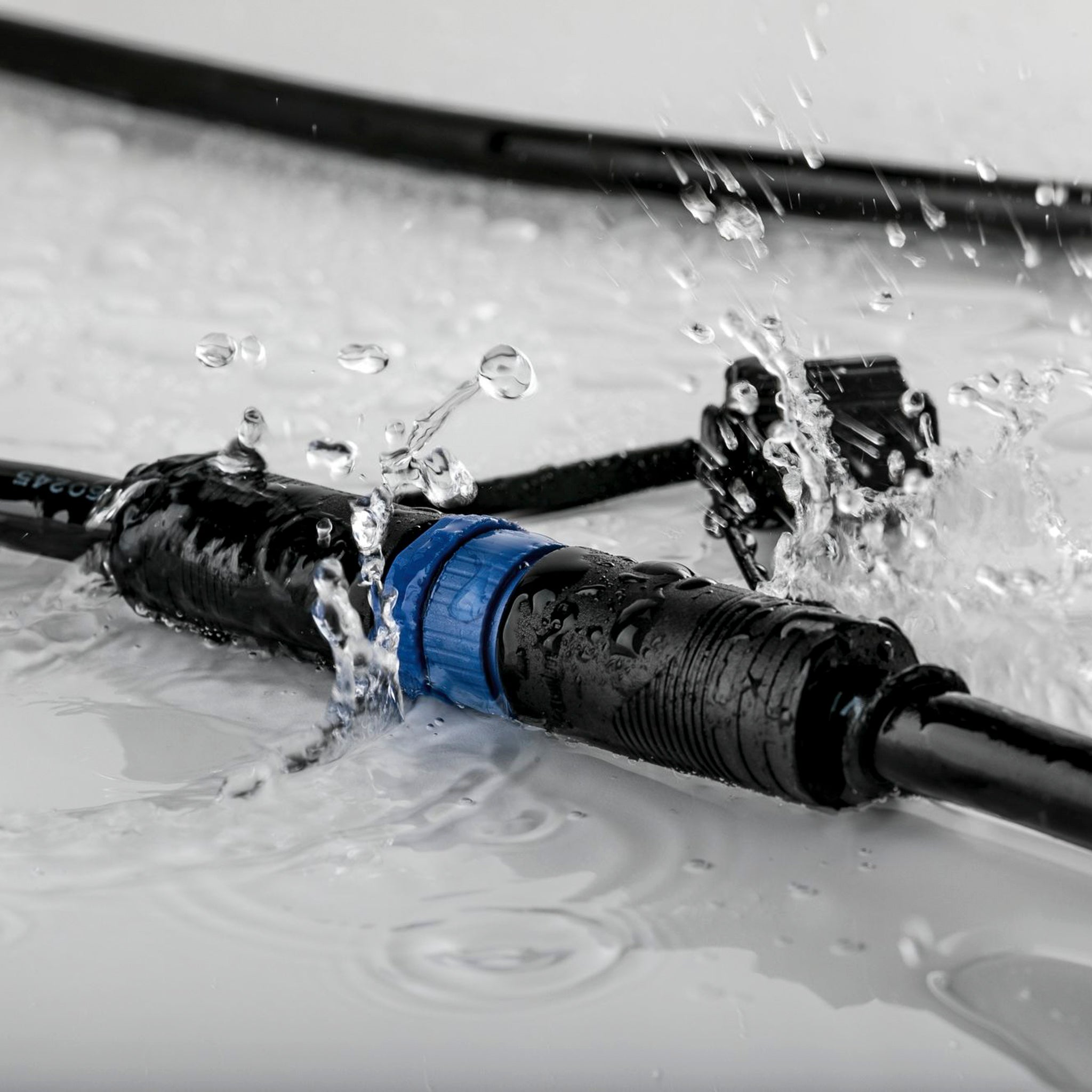 Paulmann - Plug & Shine Outdoor 10m Cables with 2 Outputs in Black