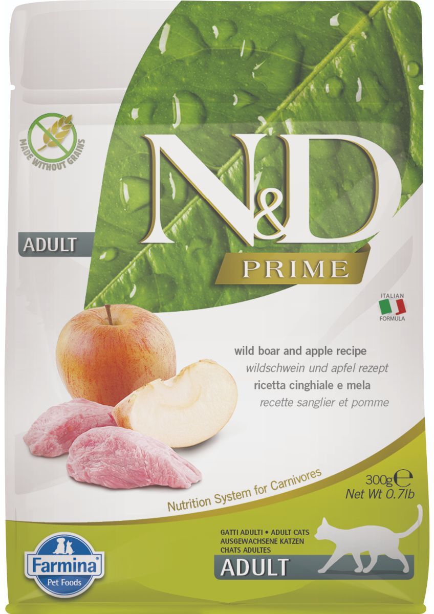 N&D Prime Gatto Adult Cinghiale Mela 300G