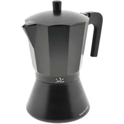 JATA 9-Tassen-Kaffeemaschine aus italienischem Aluminium CFI9. Für alle Herdarten geeignet, auch für Induktion. Solider Griff