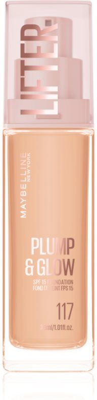 MAYBELLINE NEW YORK Lifter Plump & Glow brightening foundation for a natural look shade 117 30 ml