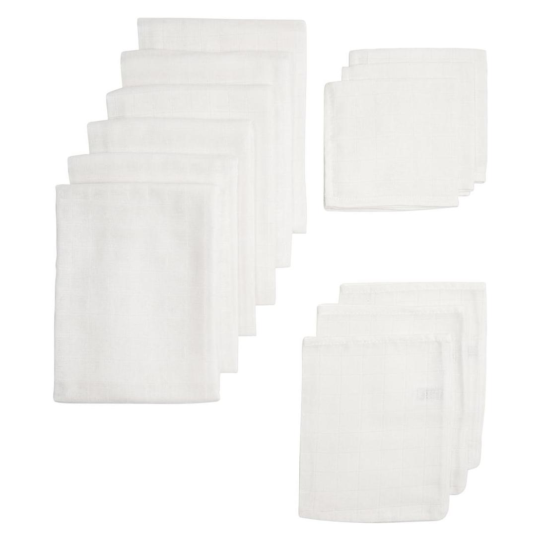 Meyco 12-pack hydrofiel starterset basic Uni weiss (70 x 70 cm) (47987604)