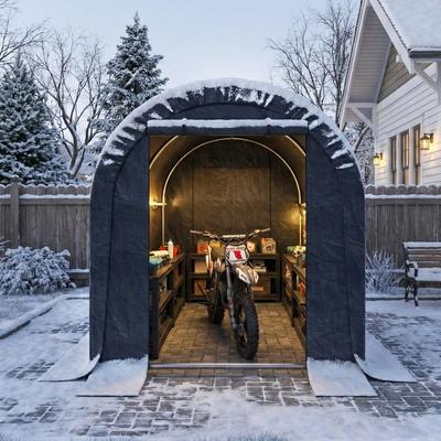 Erommy Heavy Duty Storage Tent, Outdoor Tool Shed, Carport, Portable Garage for Patio, Garden