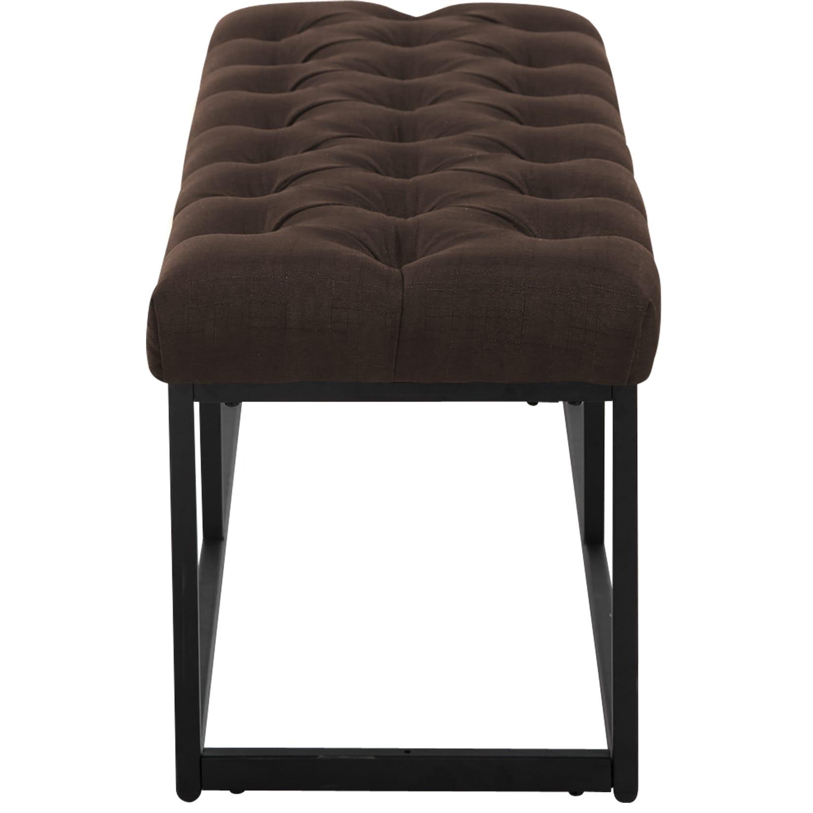 CLP Sitzbank Amun Stoff B120 - Farbe: braun, Größe: 120 cm
