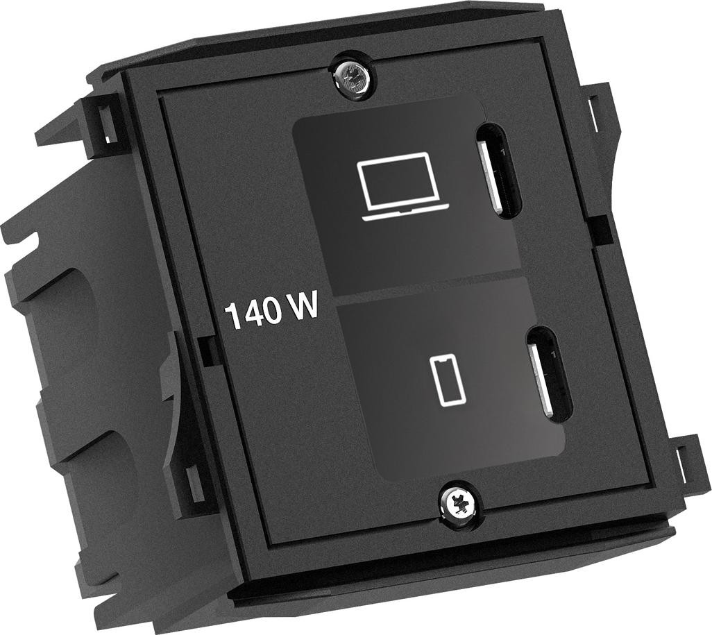 Bachmann Custom Modul USB-C/C/C-lader met netadapter