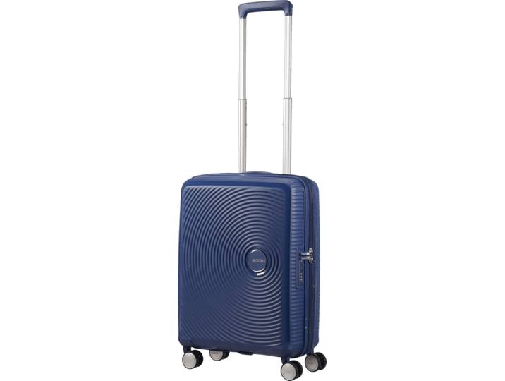 American Tourister Soundbox Expandable Spinner 55cm Midnight Navy