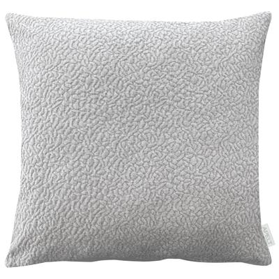 Dekokissen APELT "Toulouse", grau (hellgrau, unifarben), B:58cm H:10cm L:58cm, Chenille, Polyester, 31_11_Dekokissen_Sitzkissen_Kissenhüllen, Chenille mit 3D Effekt