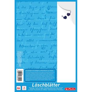 Herlitz Löschpapier 382408, A4, 10 Blatt, 80g/m², weiß