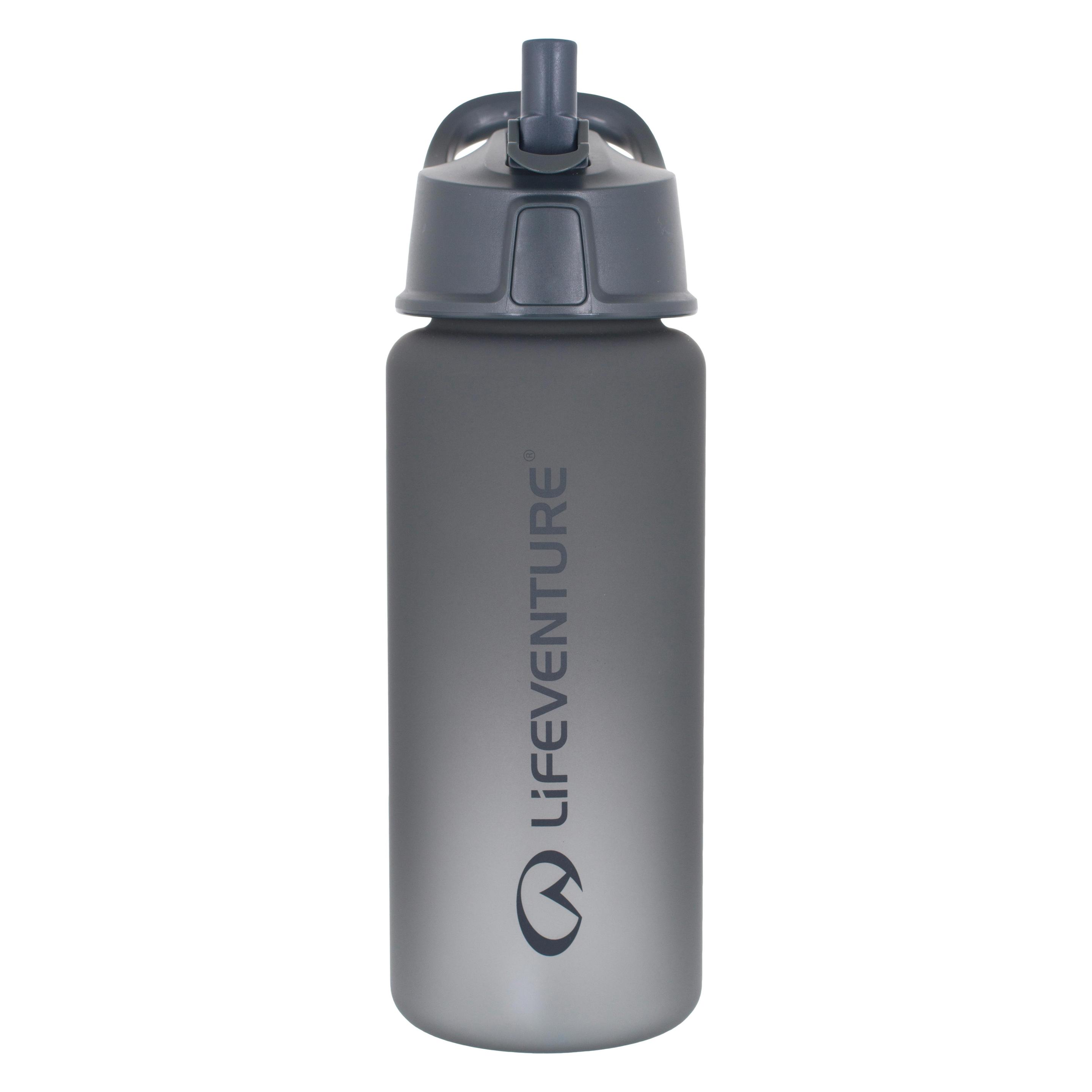 Lifeventure Flip-Top Water Bottle, Grey (0.75 l) (74251)