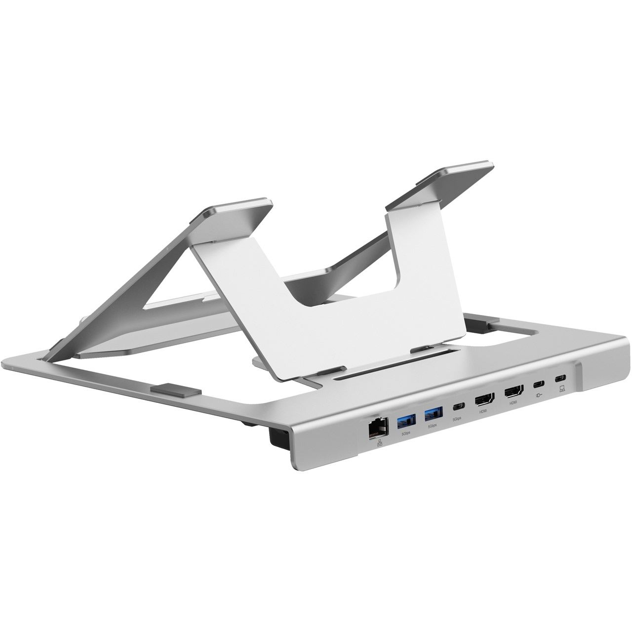 Conceptronic Notebook Halterung + 7-in-1 Docking silber