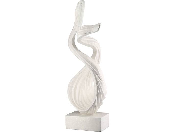 Skulptur CASABLANCA BY GILDE Skulptur Abstrakt Liposo , weiß (creme), B:15cm H:46,5cm T:15cm, Kunstharz, Dekofiguren, Skulptur