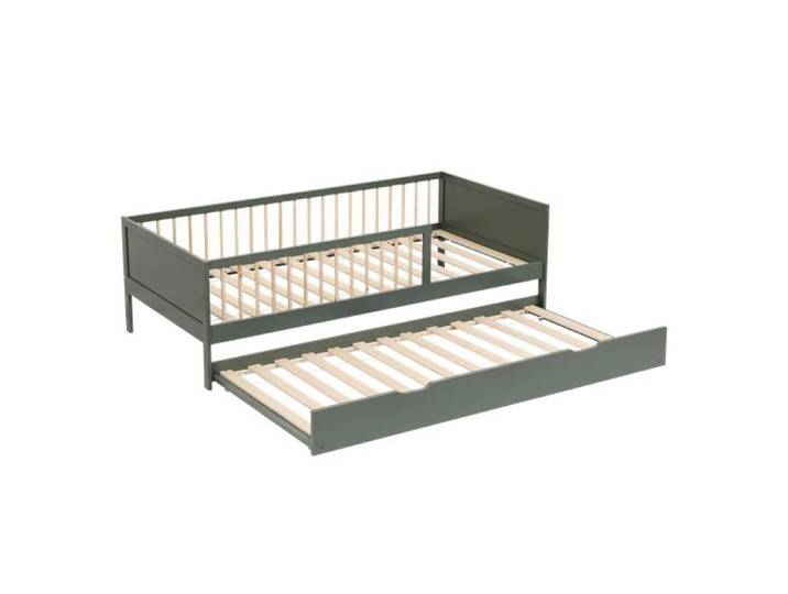 Lit gigogne pour enfant 190x90cm vert ADAM