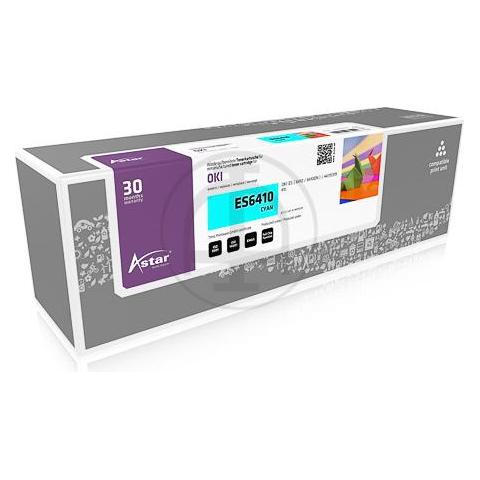 Astar OKI ES-PROJEKT Toner ES6410 cyan 6K inkl. Chip (C) (AS14641)