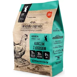Wiejska Zagroda Huhn mit Lachs für Kätzchen 400g