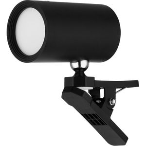 REV-Ritter Leselampe Clip-Leuchte, mit Klemme, LED, dimmbar, warmweiß, USB & Akku, schwarz