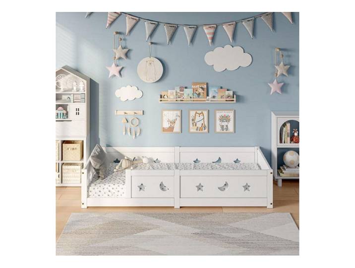 LuxusKollektion Kinderbett Kinderbett 90x200 Montessori Bodenbett