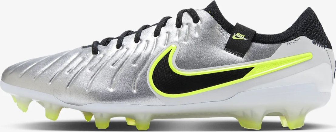 Nike Tiempo Legend 10 Elite AG Pro Metallic Silver Volt Yellow Schuhe - 40