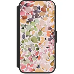 Nivocase Klapphülle für Apple iPhone 8 Handyhülle aus Kunst Leder NIVOflip schwarz Muster Pattern (Apple iPhone 8), Smartphone Hülle, Schwarz