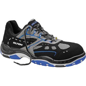 ELTEN Sicherheitsschuhe Easy Blue, ESD, S1, Halbschuhe, Stahlkappe, Textilmaterial, Gr. 42