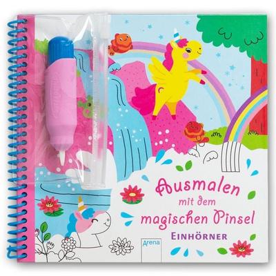Ausmalen mit dem magischen Pinsel. Einhörner, Gebundene Ausgabe von Clémentine Derodit, Arena, 978-3-401-71737-1