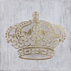 die Faktorei »Krone Gold« Wandbild 60x60 cm