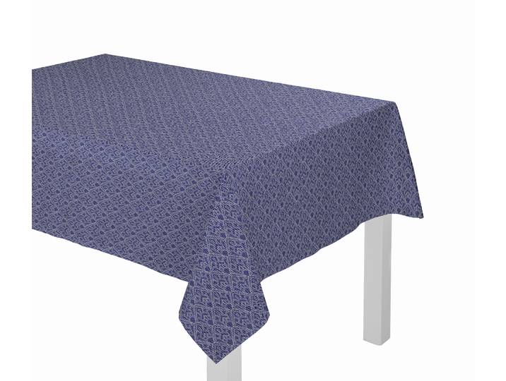 Tischdecke ADAM Urban Cactus Gr. 1, blau (royalblau), B:120cm L:120cm, Bio-Baumwolle, Tischdecken, Tischdecke, aus 100% Bio-Baumwolle