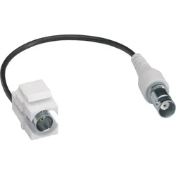 Hager Keystone Einsatz BNC Bu-Bu 0.2m weiß