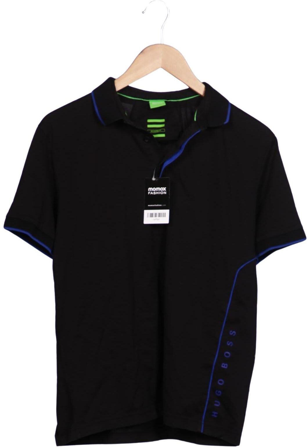 Boss Green Herren Poloshirt, Schwarz, Gr. M, Baumwolle - Second Hand