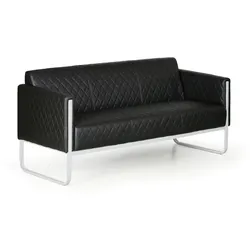 Sitzgarnitur CASUAL, 3 Sitzplätze, schwarz