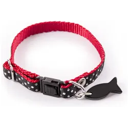 Martin Sellier Halsband für Katze mit Punkten (Katze, Allgemein), Halsband + Leine