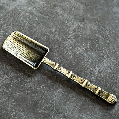 Modern Mode Marketplace Premium Alloy Tea Scoop With Retro Cloud Texture Kung Fu Tea Tool c