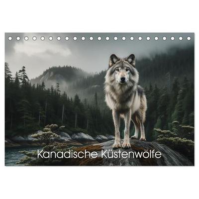 Kanadische Küstenwölfe (Tischkalender 2027 DIN A5 quer), CALVENDO Monatskalender