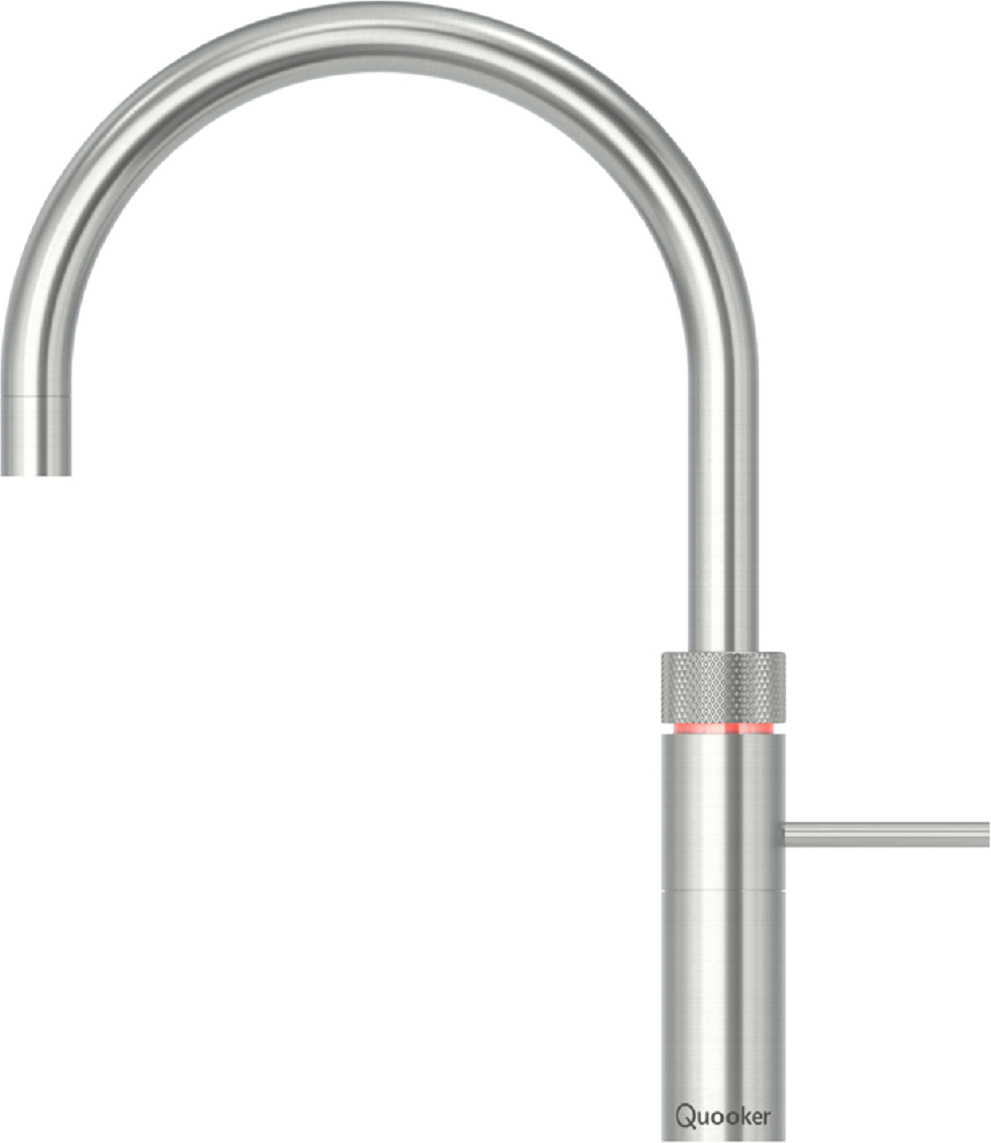 Quooker Fusion Round, Voll-Edelstahl, mit PRO3 Heißwasser Reservoir, 3FRRVS-VAQ