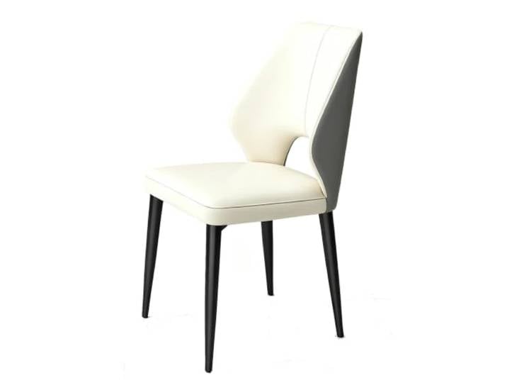 Esszimmerstühle For Die Küche Zu Hause, Armloser, Bequemer Beistellstuhl Esszimmerstühle, Stabile Beine Aus Kohlenstoffstahl, Moderne Möbel, For Esszimmer-Café(White)