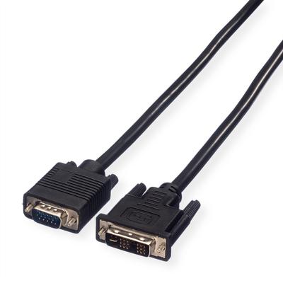 VALUE DVI-VGA Kabel, DVI (12+5) ST - VGA ST, 5 m