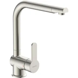Schütte, Küchenarmatur, Wasserhahn Küche RIO Spültischarmatur Edelstahloptik Schwenkbar 79826U