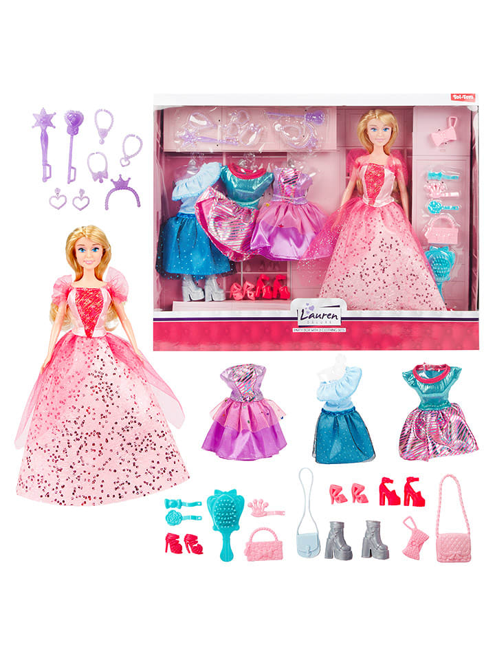 Toi-Toys Puppe "Lauren - Party" mit Zubehör - ab 3 Jahren (Überraschungsprodukt) - onesize