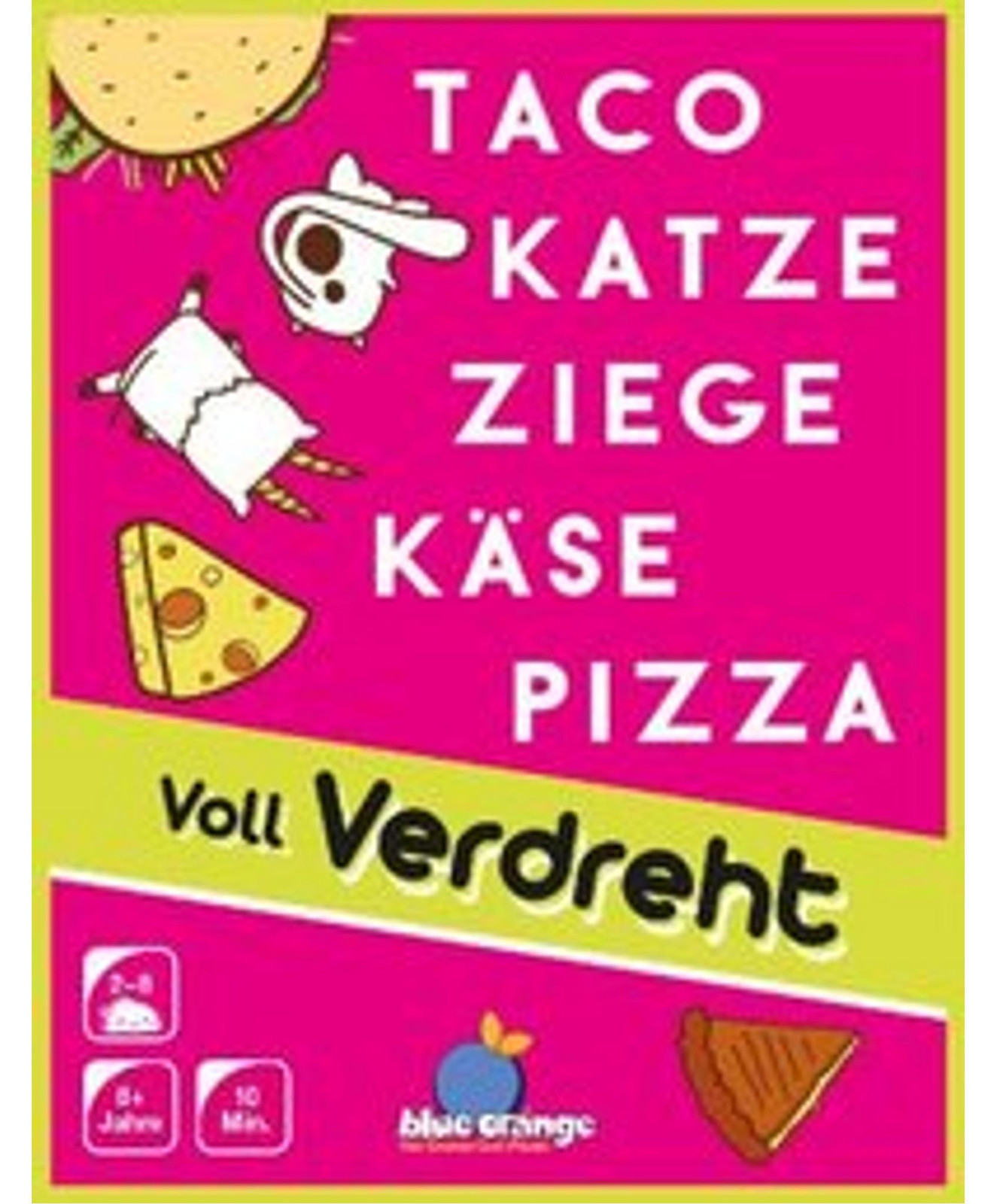 Taco, kat, geit, kaas, pizza - volkomen absurd spel van Blue Orange Asmodee