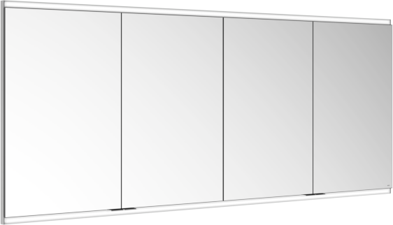 Keuco Royal Modular 2.0 Spiegelschrank 800410180000500 1800 x 700 x 120 mm, 2 Steckdosen, 2 Doppel-USB-Ladestellen, Wandeinbau, 4-türig