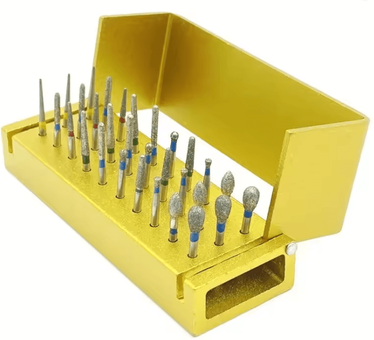 Inspire Essentials DentPro 30 Piece Aluminium Dental Bur Kit set