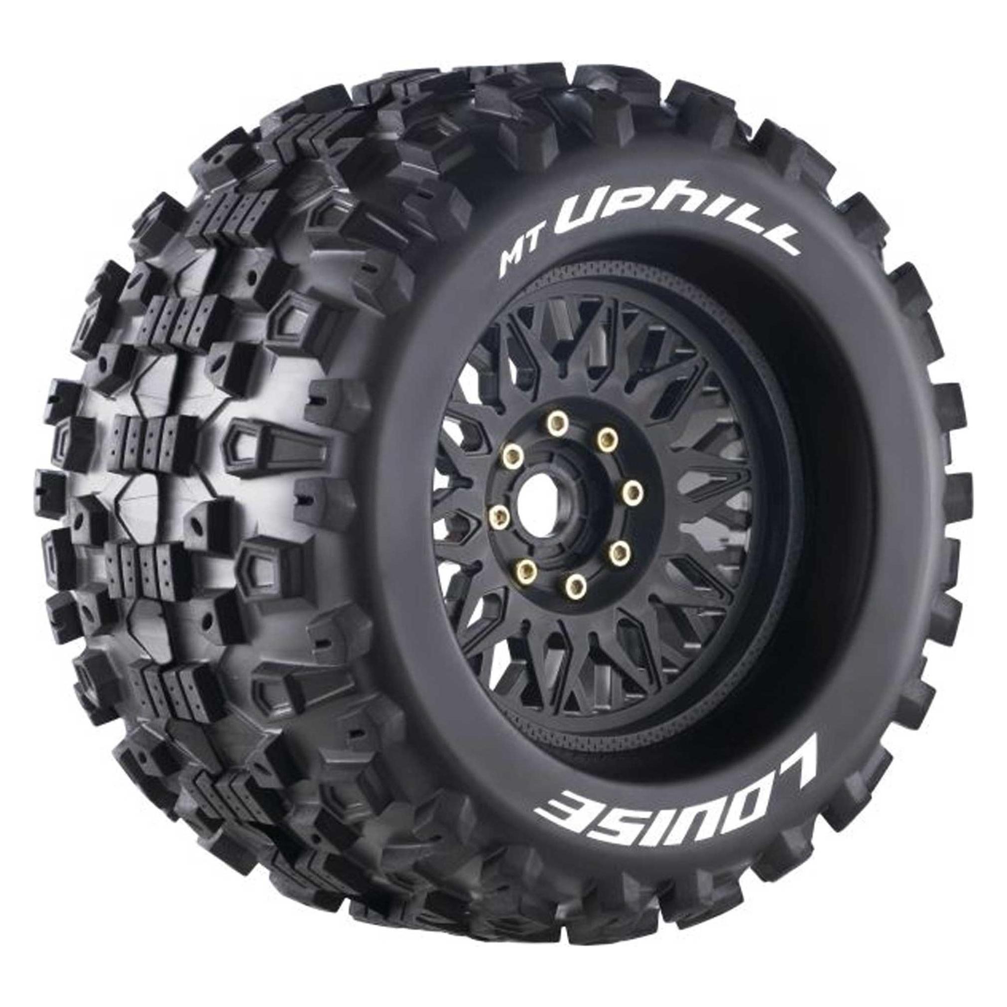 Louise MT-UPHILL 1/8 SPORT (2) Uni-Sechskant tauschbar Felge schwarz 0 & 1/2 OFFSET HEX 17MM (LOUT3219X)
