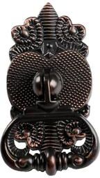 "Utopia Alley Vallia Cabinet Ring Pull Knob - Vintage Cabinet Hardware with Hand Finished Oil Rubbed Bronze, 2.6"""