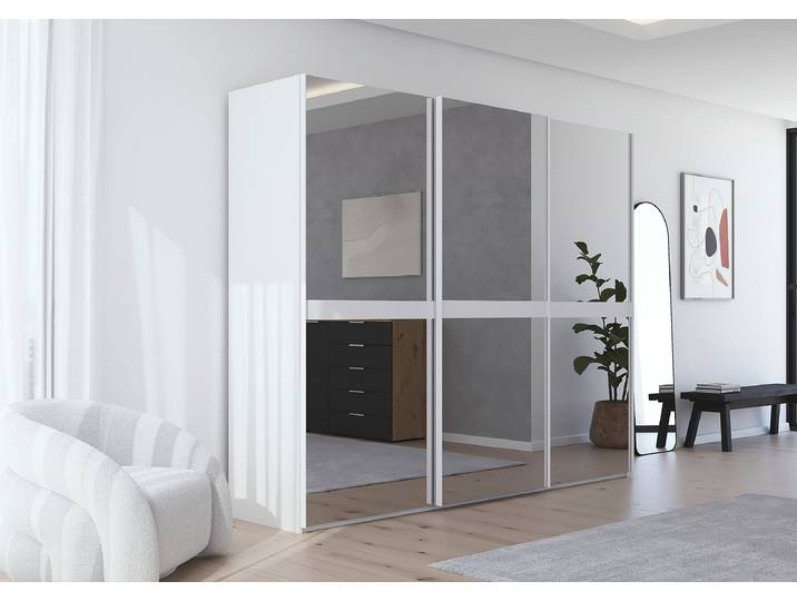 Armoire miroir Scale 271cm Blanc/Blanc alpin