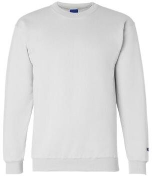 Champion S600 Powerblend Crewneck Sweatshirt in White size 3XL S6000