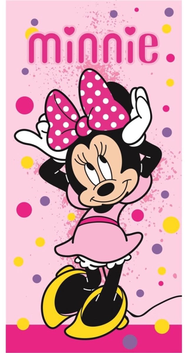 Minnie Mouse strandlaken Strik Roze 70 x 140 cm