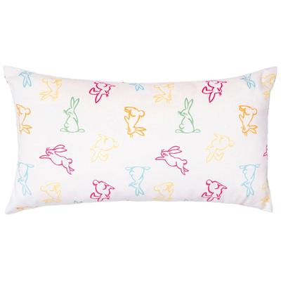 Dekokissen PAD "PETITE BUNNIES", bunt (multi), B:18cm L:32cm, Polyester, Dekokissen_Sitzkissen_Kissenhüllen, Embroidery