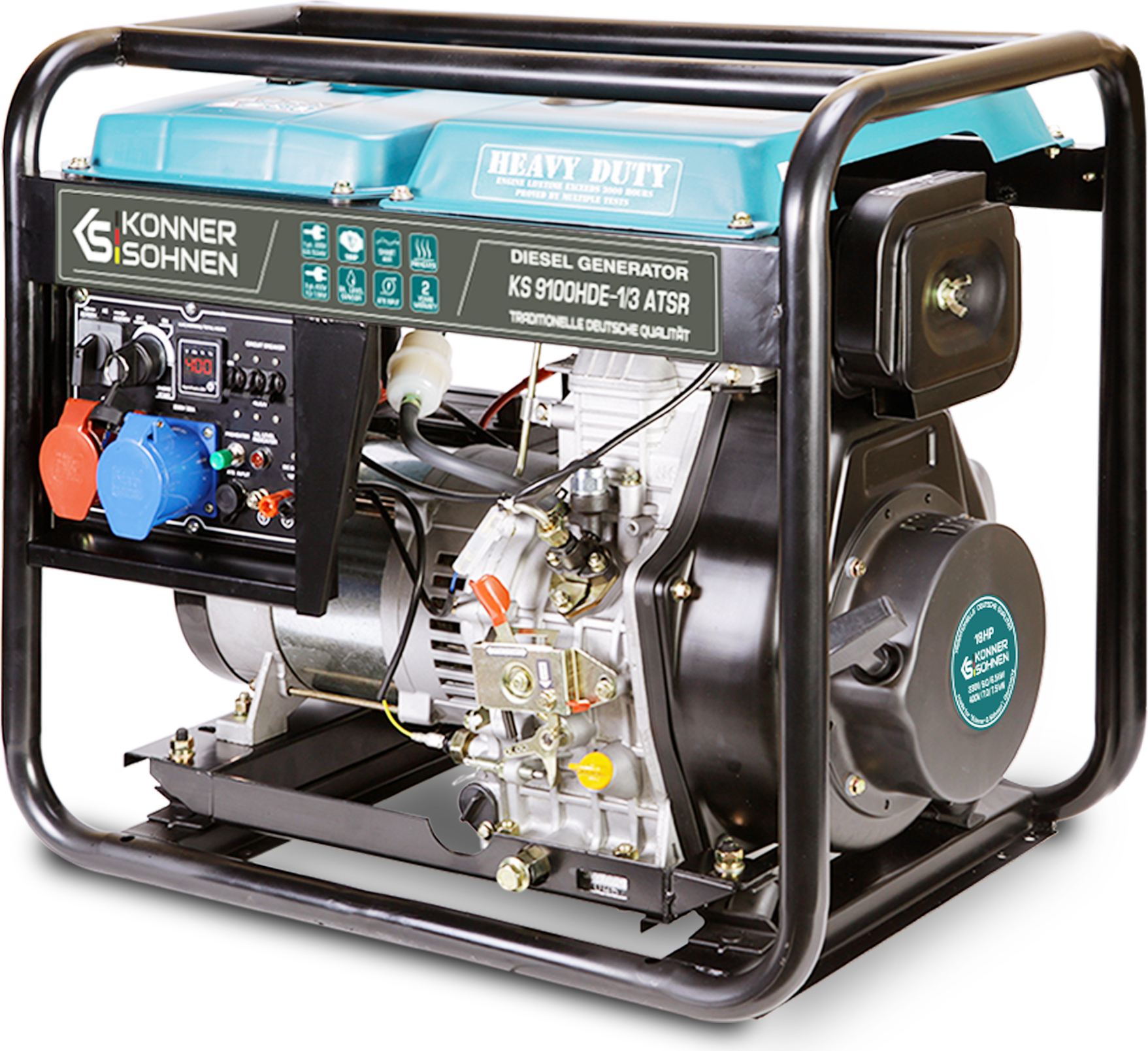 KS9100HDE-1/3 ATSR Stromerzeuger Stromgenerator Diesel Notstromaggregat 6.5 kW